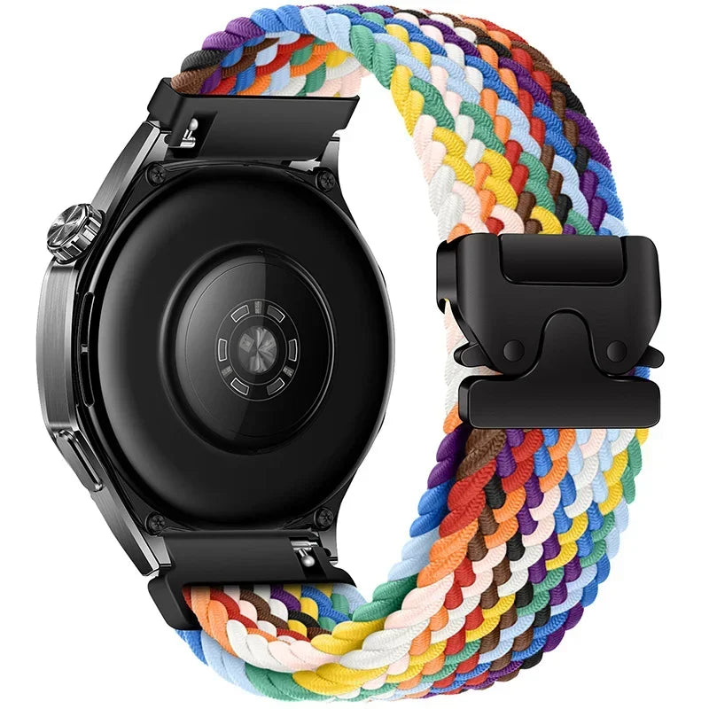 Braided Nylon Clasp Band for Polar – Rainbow