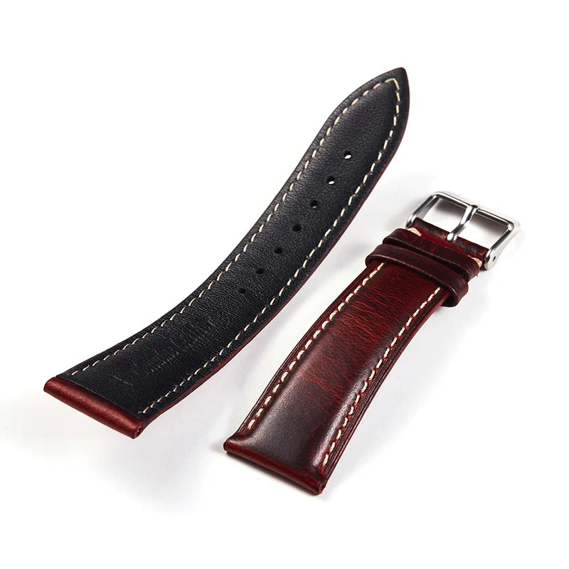 Leather band outer and underside views for COROS – BandsCo Straps