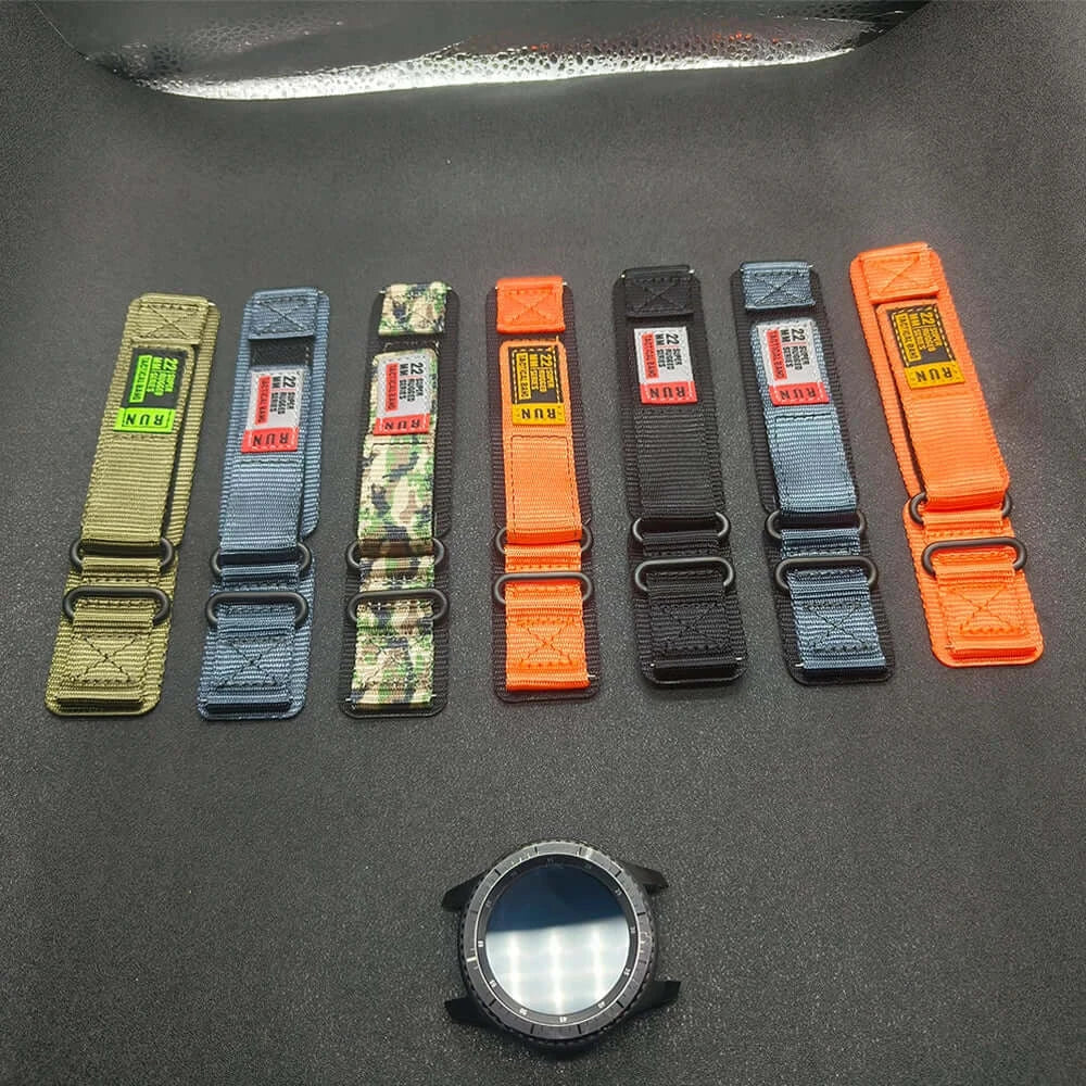 RUN nylon straps in multiple colors for compatible Huawei watches