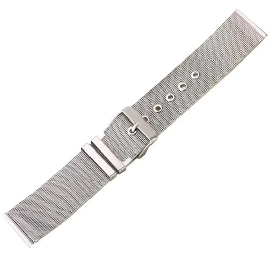 Milanese Mesh Buckle Band — laid flat