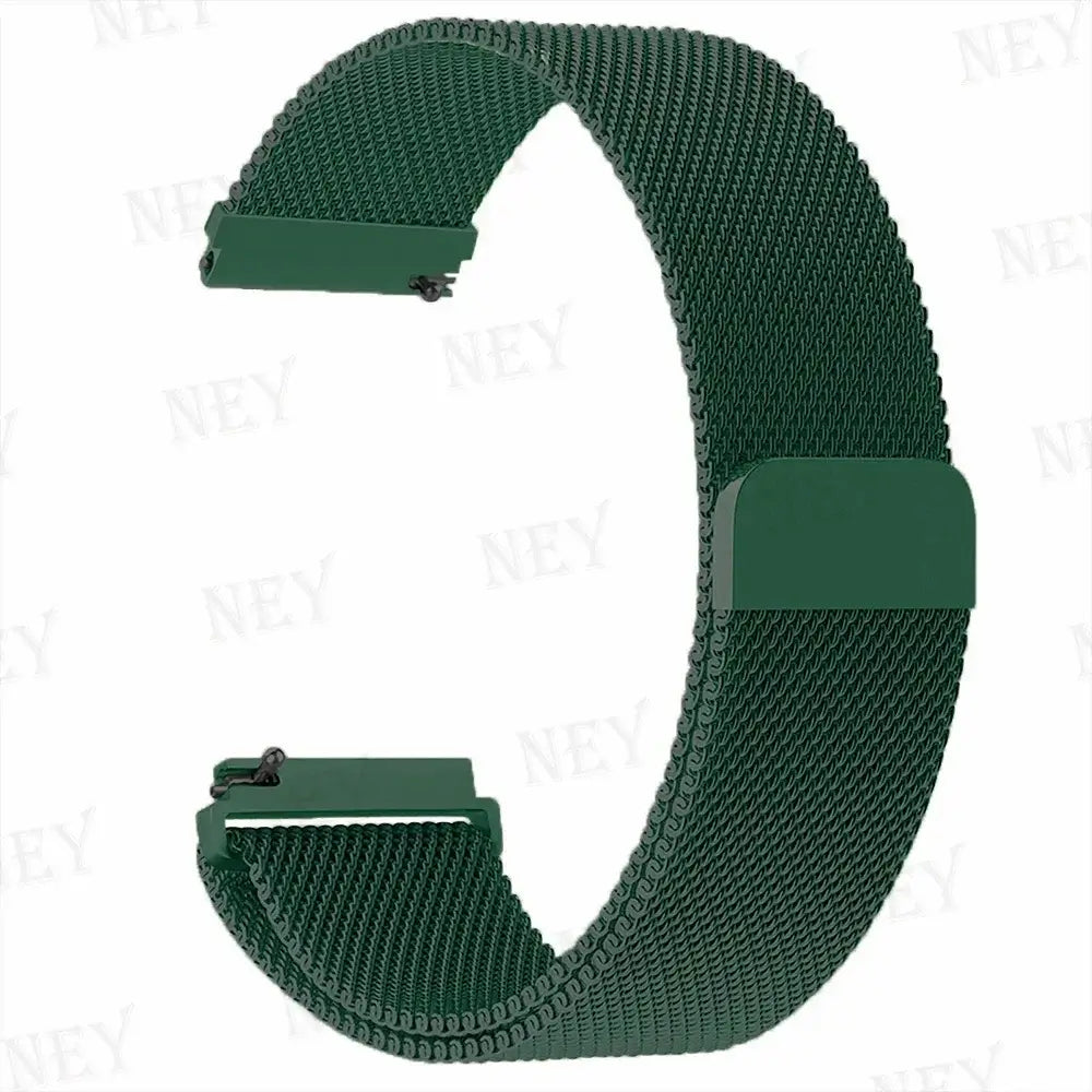 Amazfit Stainless Steel Milanese Mesh Band — Pine Green