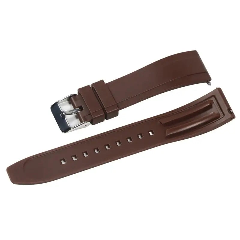 Suunto Raised-Center Silicone Buckle Band - Brown