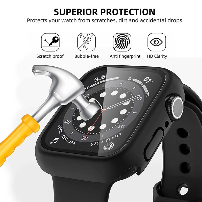Apple Watch protective case showcasing superior protection features against scratches, dirt, and accidental drops.
