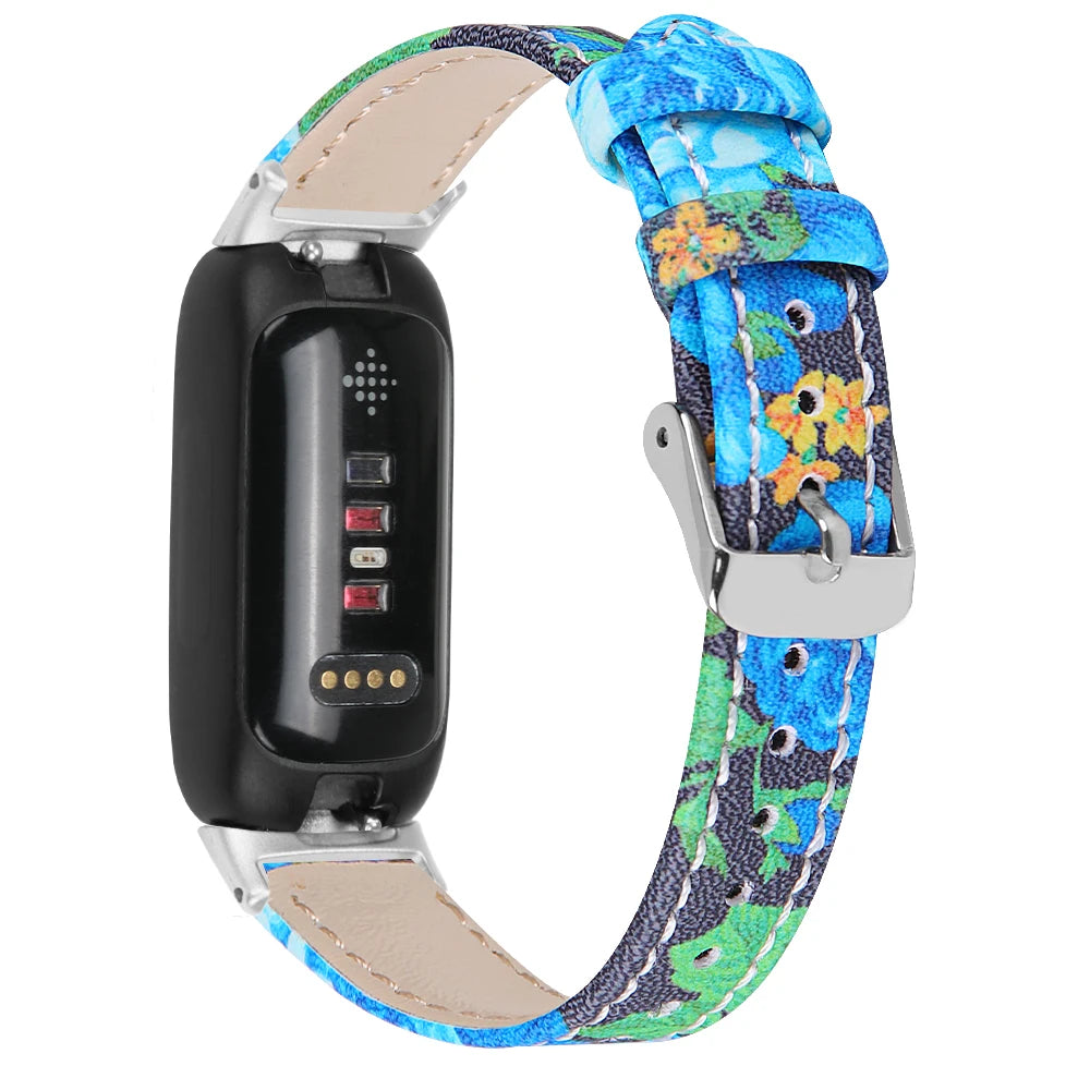 Fitbit Inspire 3 sports a vibrant floral strap, perfect for fitness tracking with style and comfort.