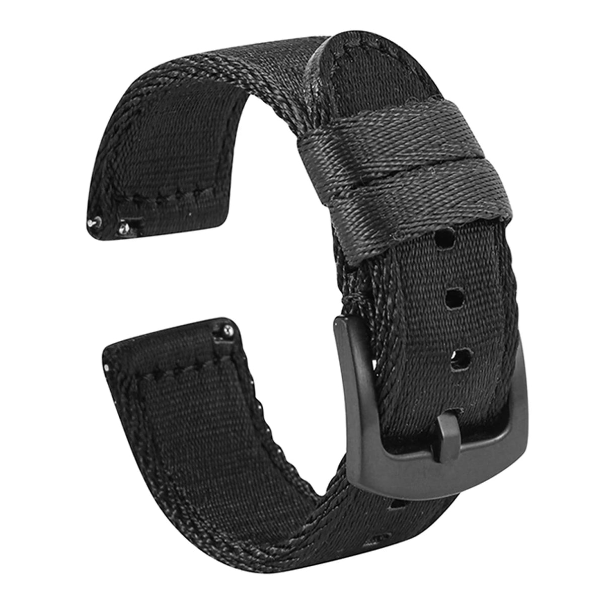 Garmin Seatbelt Nylon Band in Black with Black Buckle