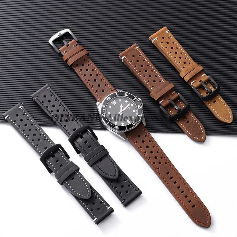 Perforated leather strap color selection for COROS – BandsCo Straps