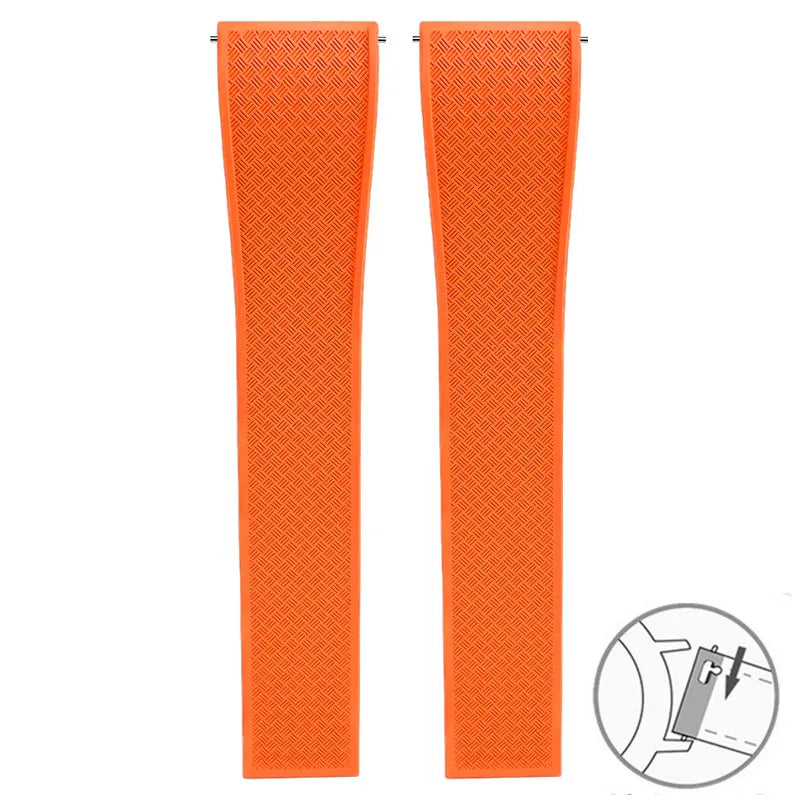 Garmin FKM Rubber Band — strap in orange