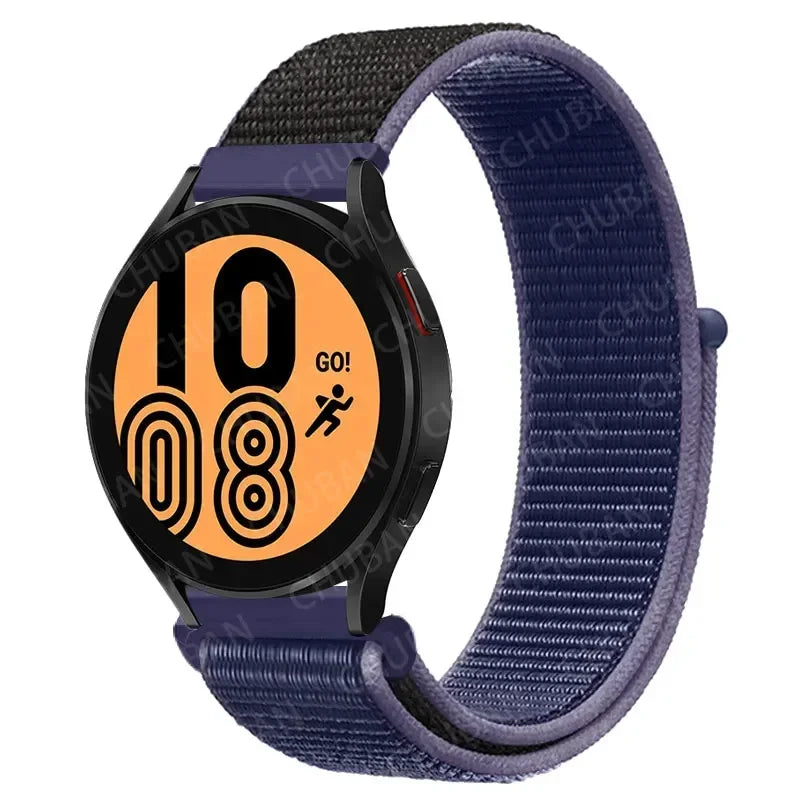 COROS Nylon Sport Loop Watch Band in Solid & Mixed Colors - Blue / Black