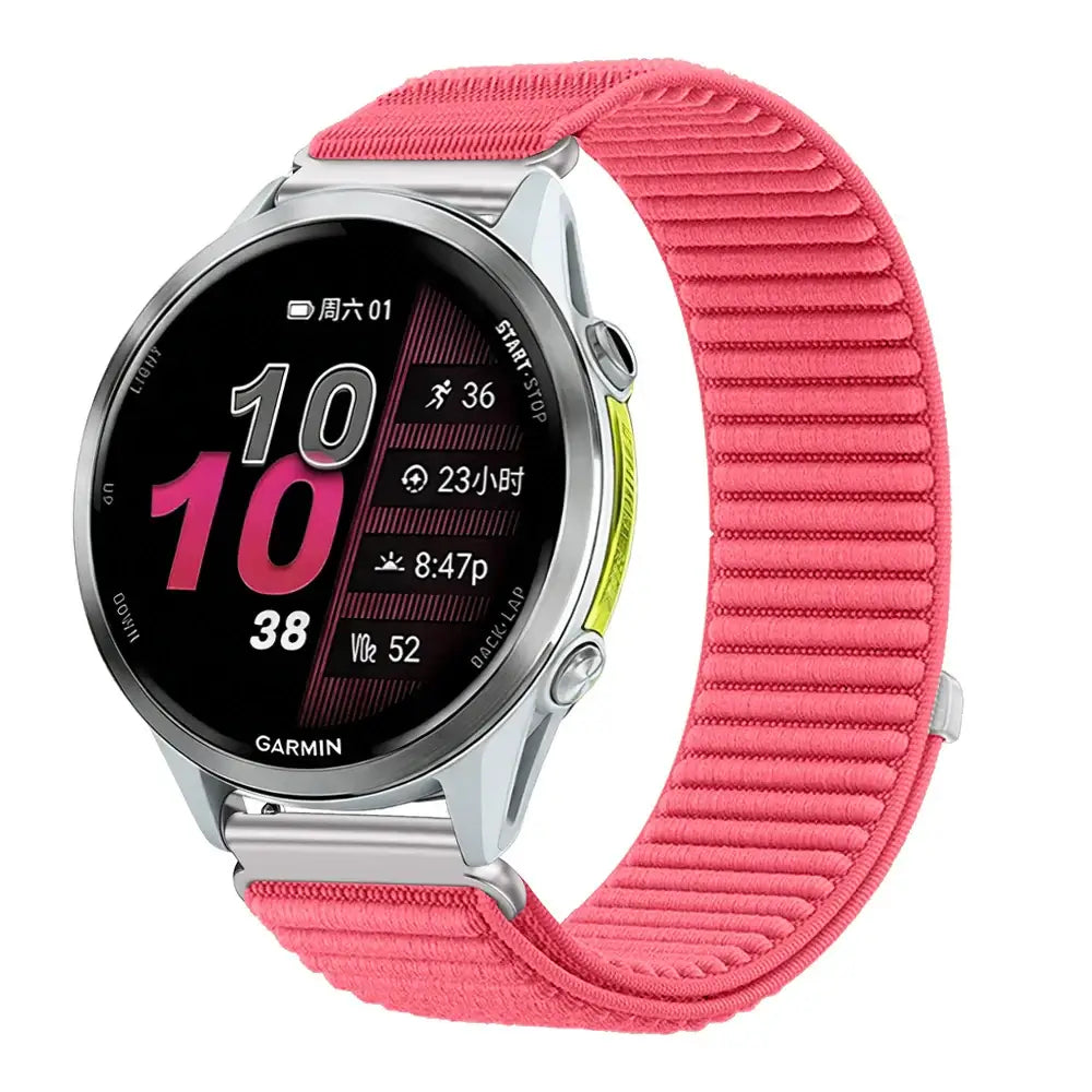 Amazfit Ribbed Nylon Sport Loop Watch Band - Coral Pink