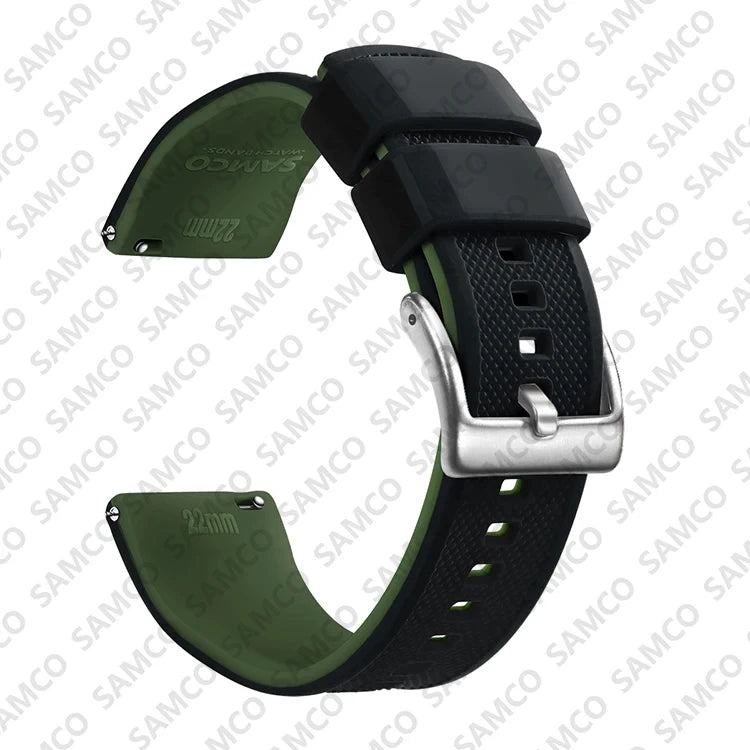 OnePlus Watch Band Quick Release Silicone Strap Sweat Resistant Black
