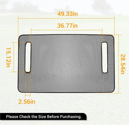 Golf Cart Seat Blanket Cover, Soft Cationic Fabric, Dark Grey