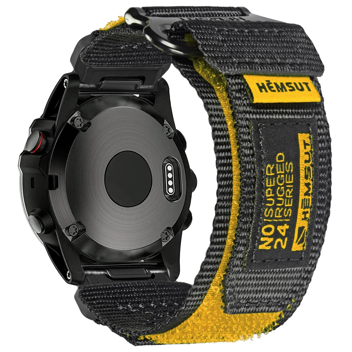 Garmin 26mm Nylon Band with Contrast Trim in Black / Yellow