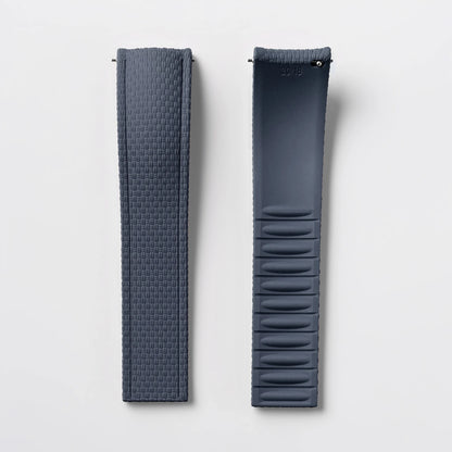 Garmin Curved-End FKM Rubber Band in Gray, strap only