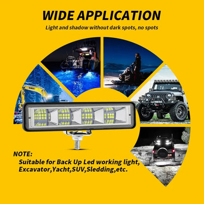 LED Work Lights for Golf Carts, 2-Pack, 12V to 60V