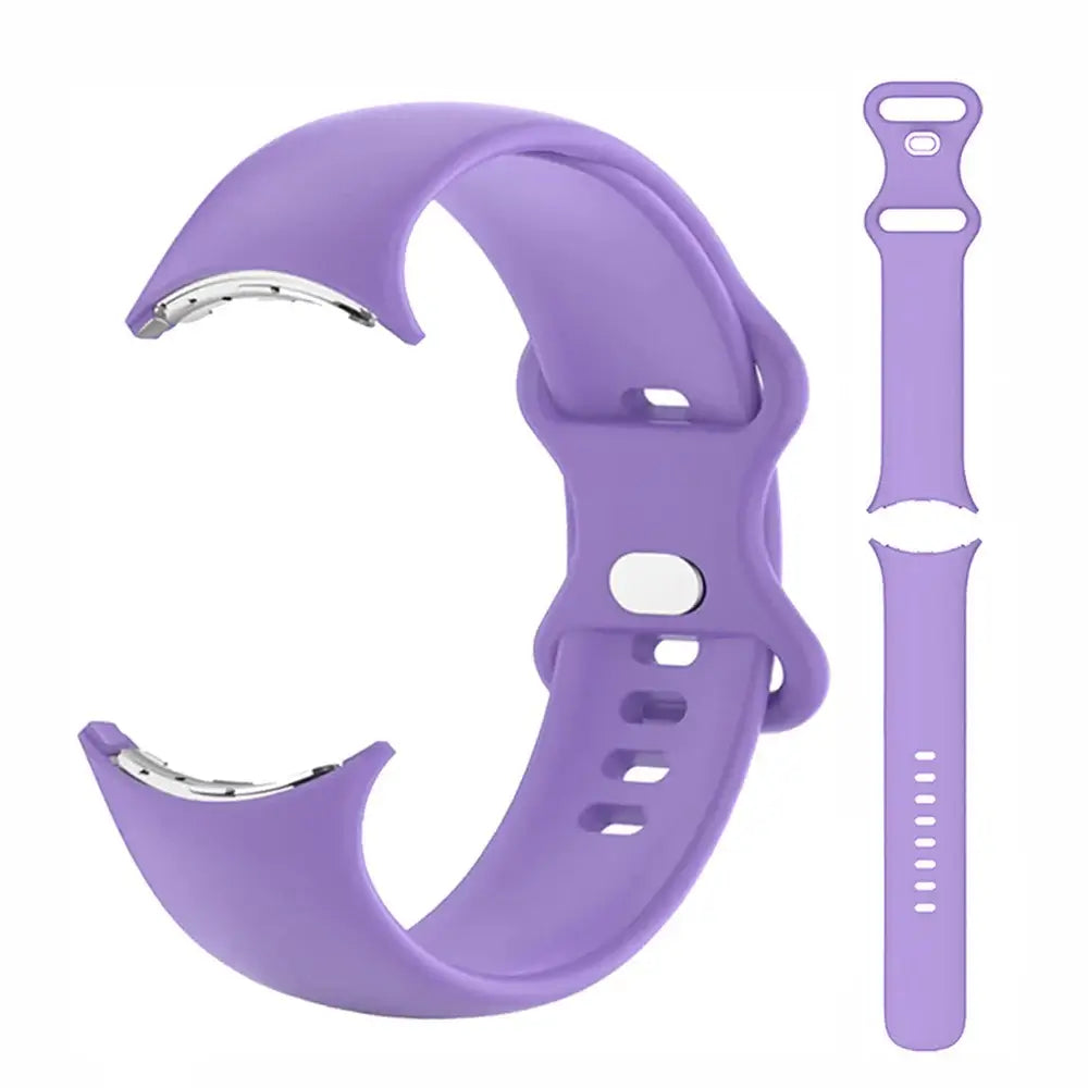 Silicone Google Pixel Watch Band - Two Strap Sizes in Lavender