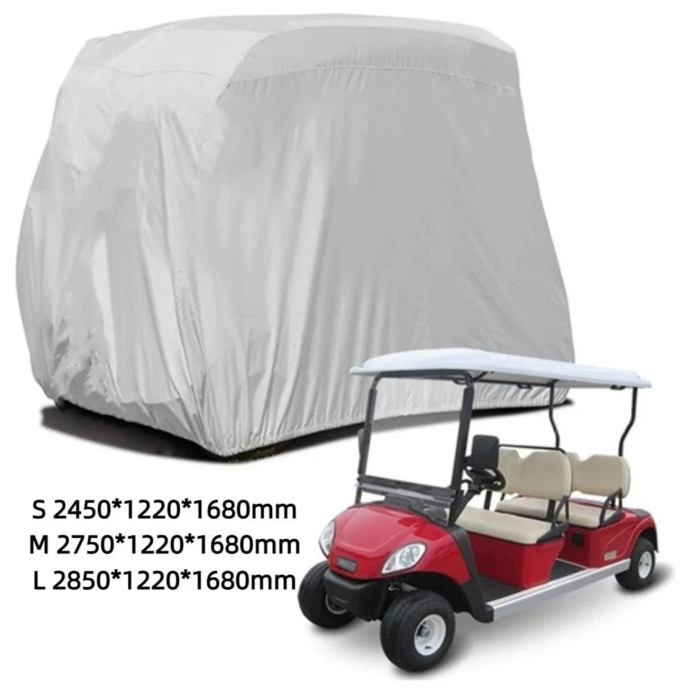 Silver Golf Cart Storage Cover, Waterproof, 3 Sizes