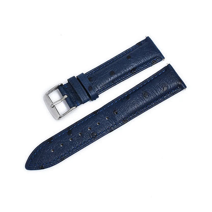Garmin Ostrich-Pattern Leather Band in Navy Blue
