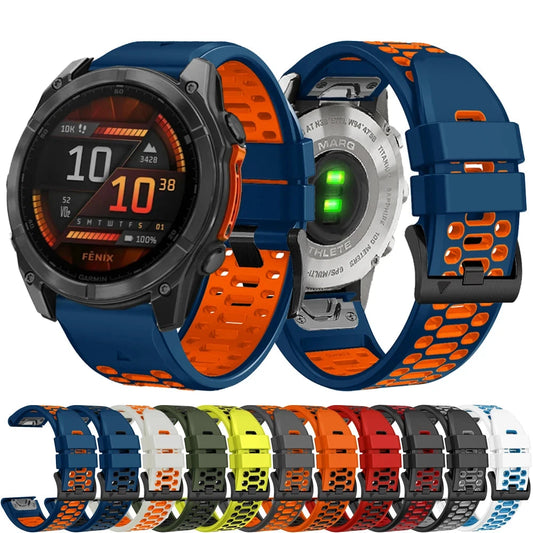 Garmin QuickFit 22/26mm Breathable Two-Tone Silicone Band