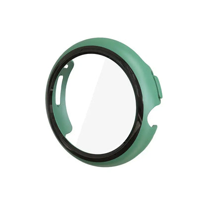 Protective case for Google Pixel Watch in green color, designed for optimal protection and compatibility with Pixel models.