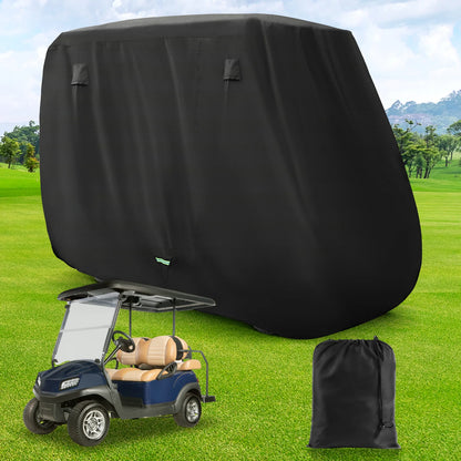 Heavy Duty Golf Cart Cover for 2+2 and 4 Passenger Carts, 600D