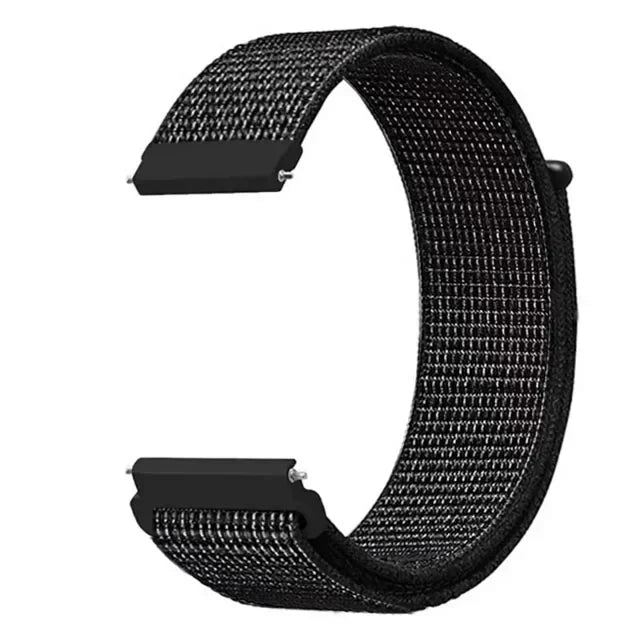 Polar Adjustable Nylon Sport Loop Band – Black / Silver Mix