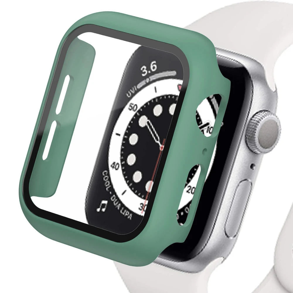 Quality protective case for Apple Watch showcasing robust design and clear face for superior scratch protection.