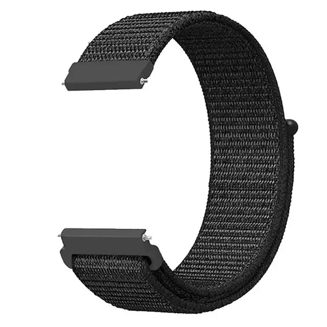 COROS Adjustable Nylon Loop Watch Band in Colors & Camo - Deep Black