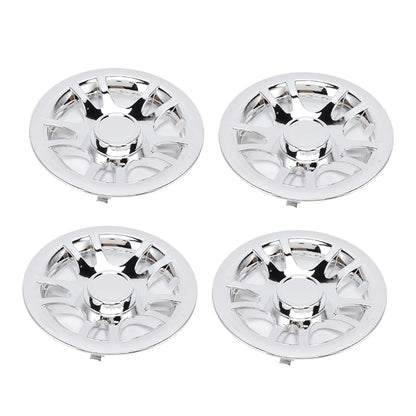 Chrome Golf Cart Hub Caps, 8 in, Set of 4