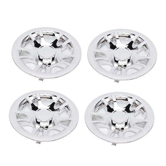 Chrome Golf Cart Hub Caps, 8 in, Set of 4