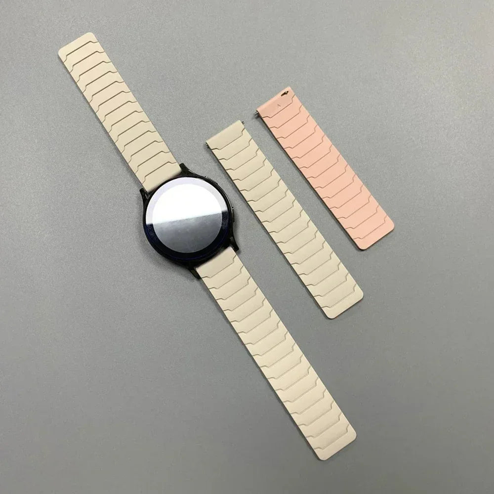 COROS Segmented Magnetic Silicone Loop Band – Starlight / Pink