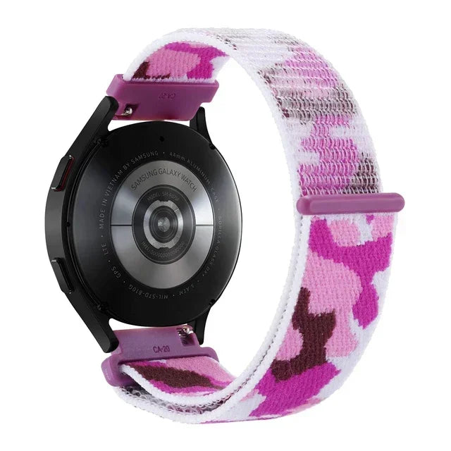 COROS Adjustable Nylon Loop Watch Band in Colors & Camo - Purple Camo