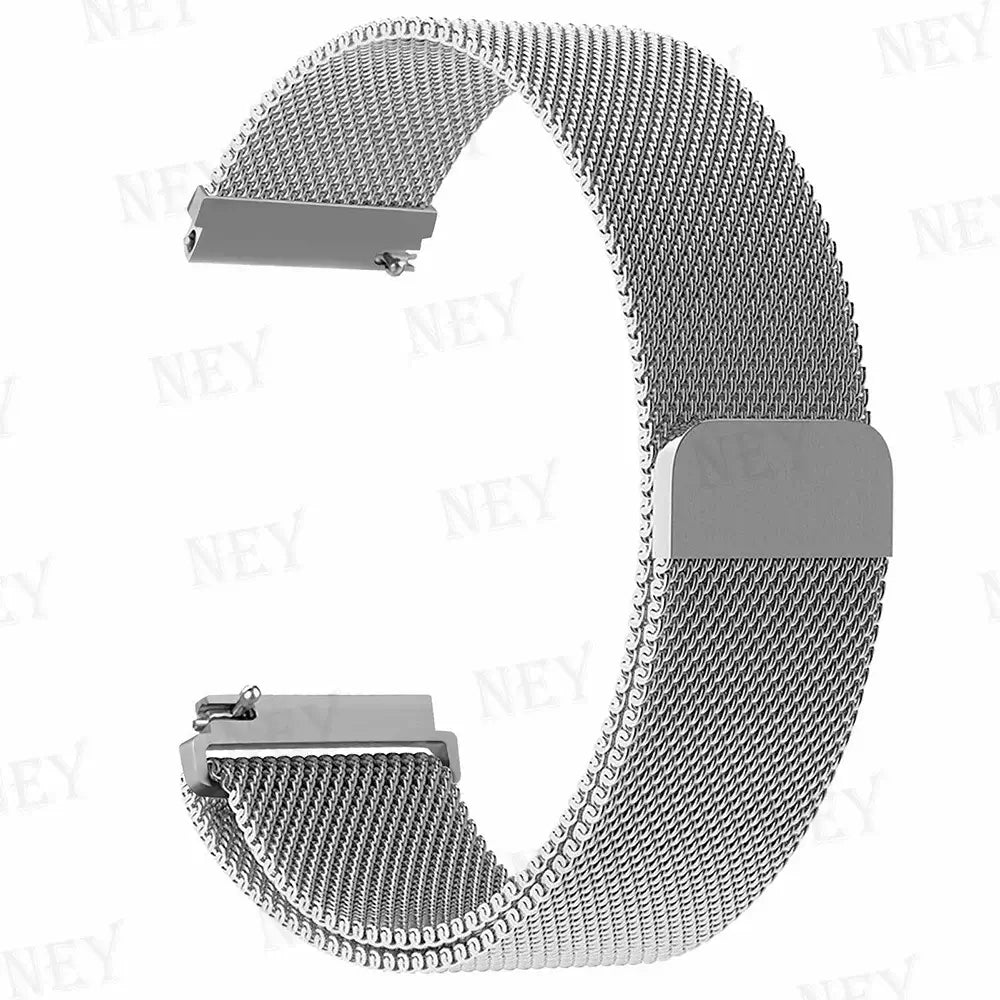 Amazfit Stainless Steel Milanese Mesh Band — Silver