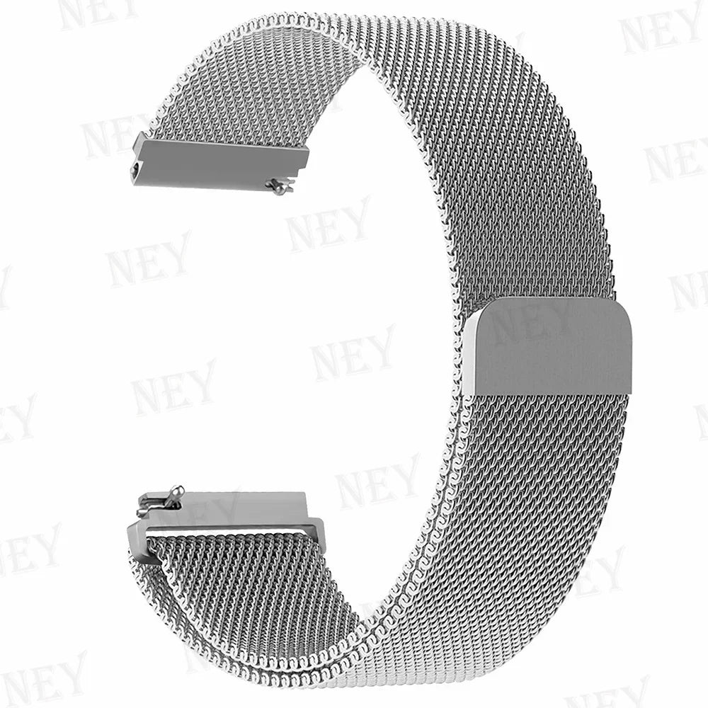 Polar Stainless Steel Milanese Mesh Band – Silver