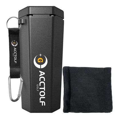 Portable Golf Ball Washer for Cart Cup Holder, with Towel
