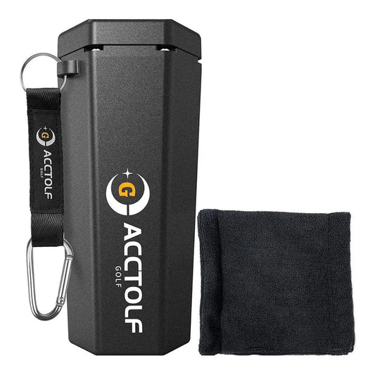Portable Golf Ball Washer for Cart Cup Holder, with Towel