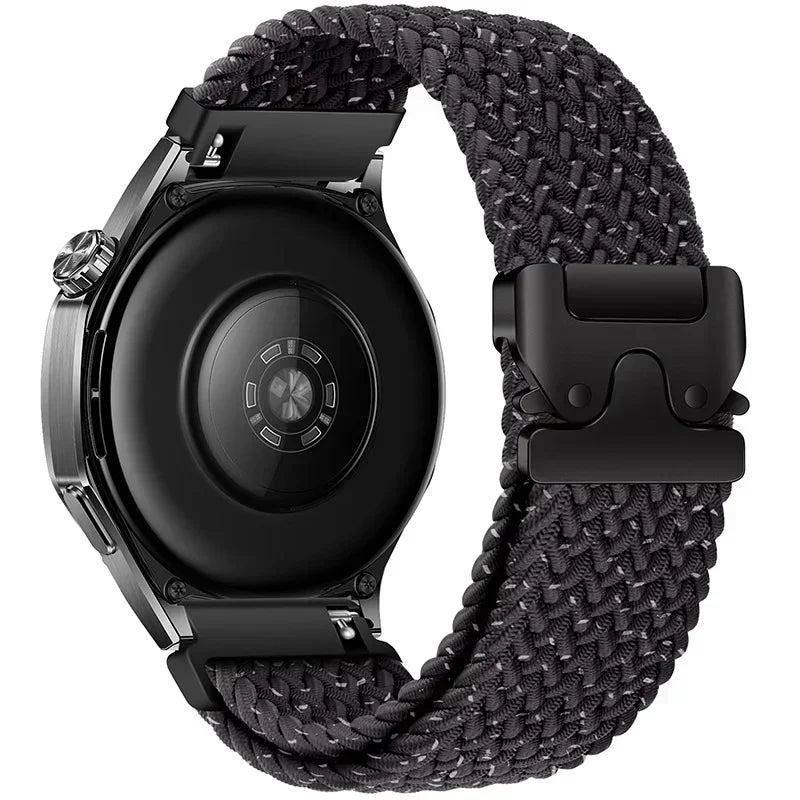 Braided Nylon Clasp Band for Polar – Charcoal Braided