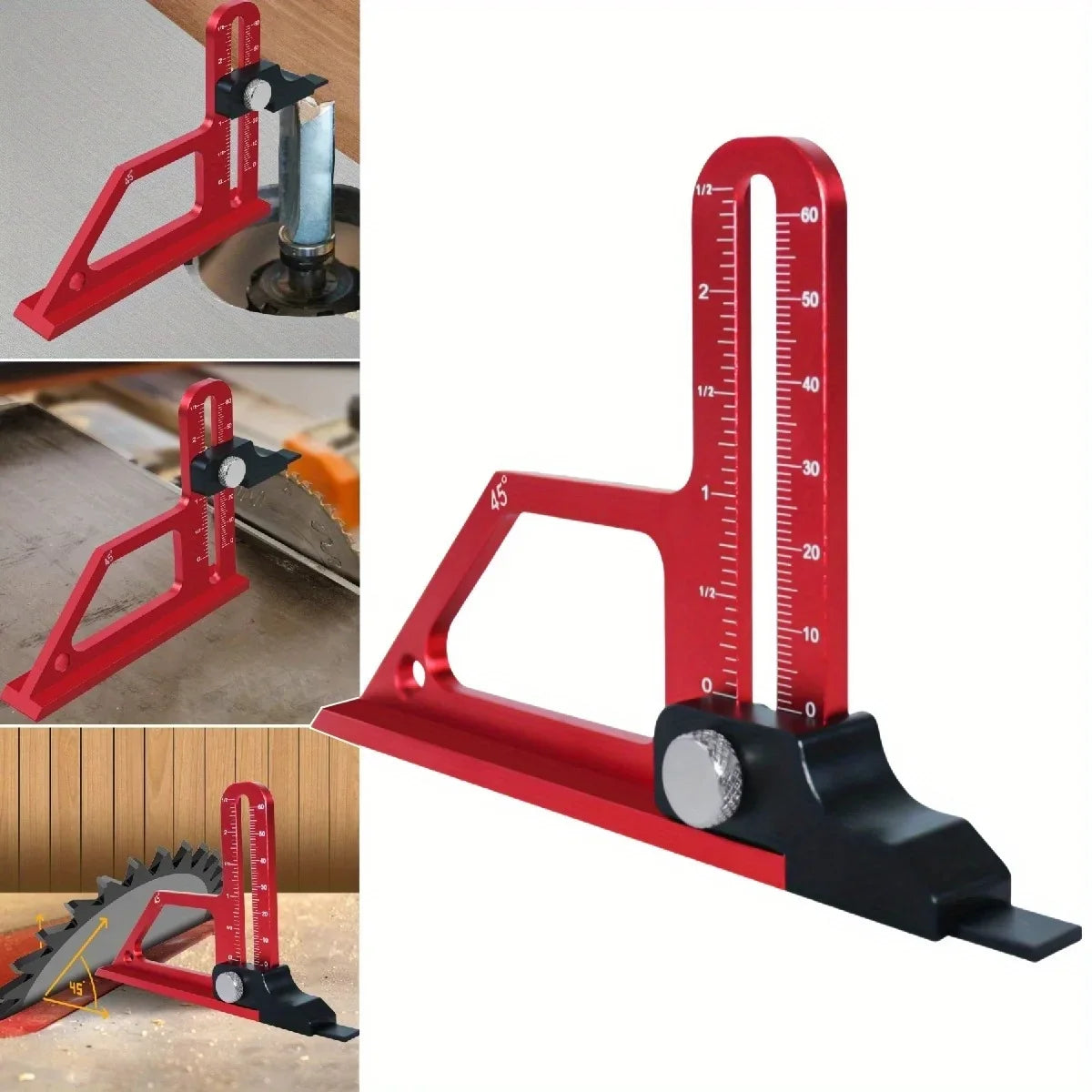 Table Saw & Router Height Setting Gauge, 0–60mm