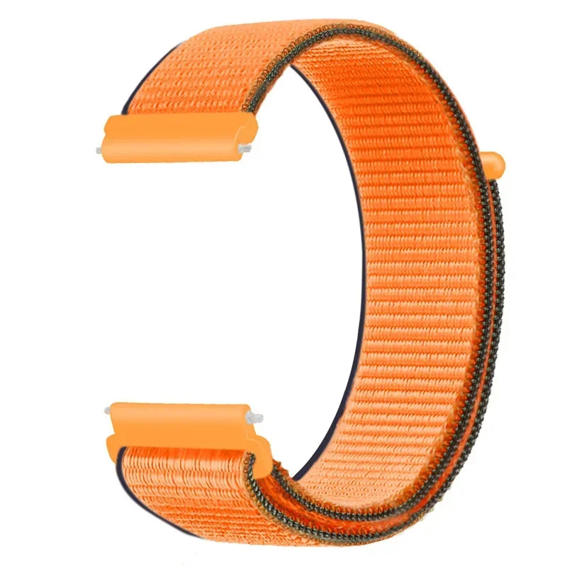 COROS Adjustable Nylon Loop Watch Band in Colors & Camo - Golden Orange