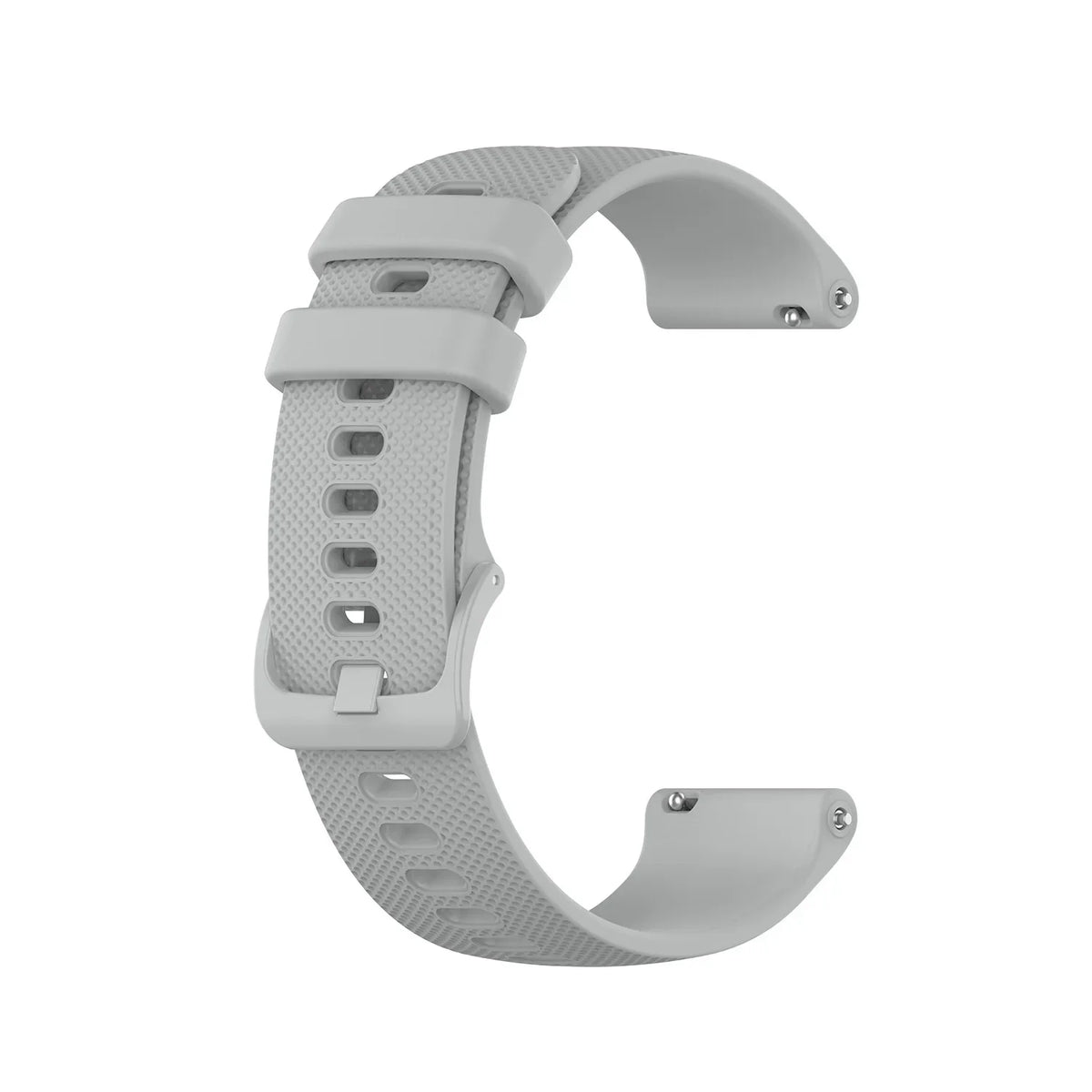 OnePlus Smartwatch Bands Silicone Strap Breathable Sport Watch Band in grey color, perfect for OnePlus watches.