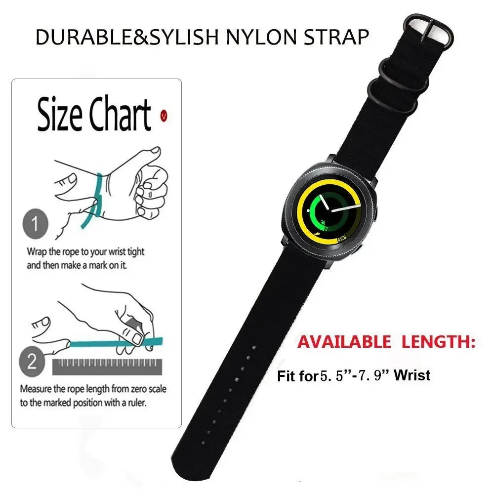Nylon strap wrist measurement guide for COROS – BandsCo Straps