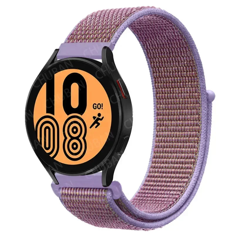 COROS Nylon Sport Loop Watch Band in Solid & Mixed Colors - Rose Pink / Lavender