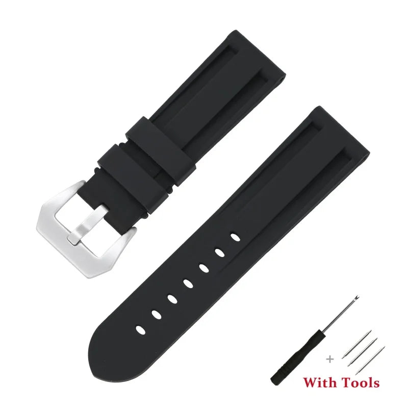 COROS Silicone Buckle Band in Solid and Camo Colors – Black