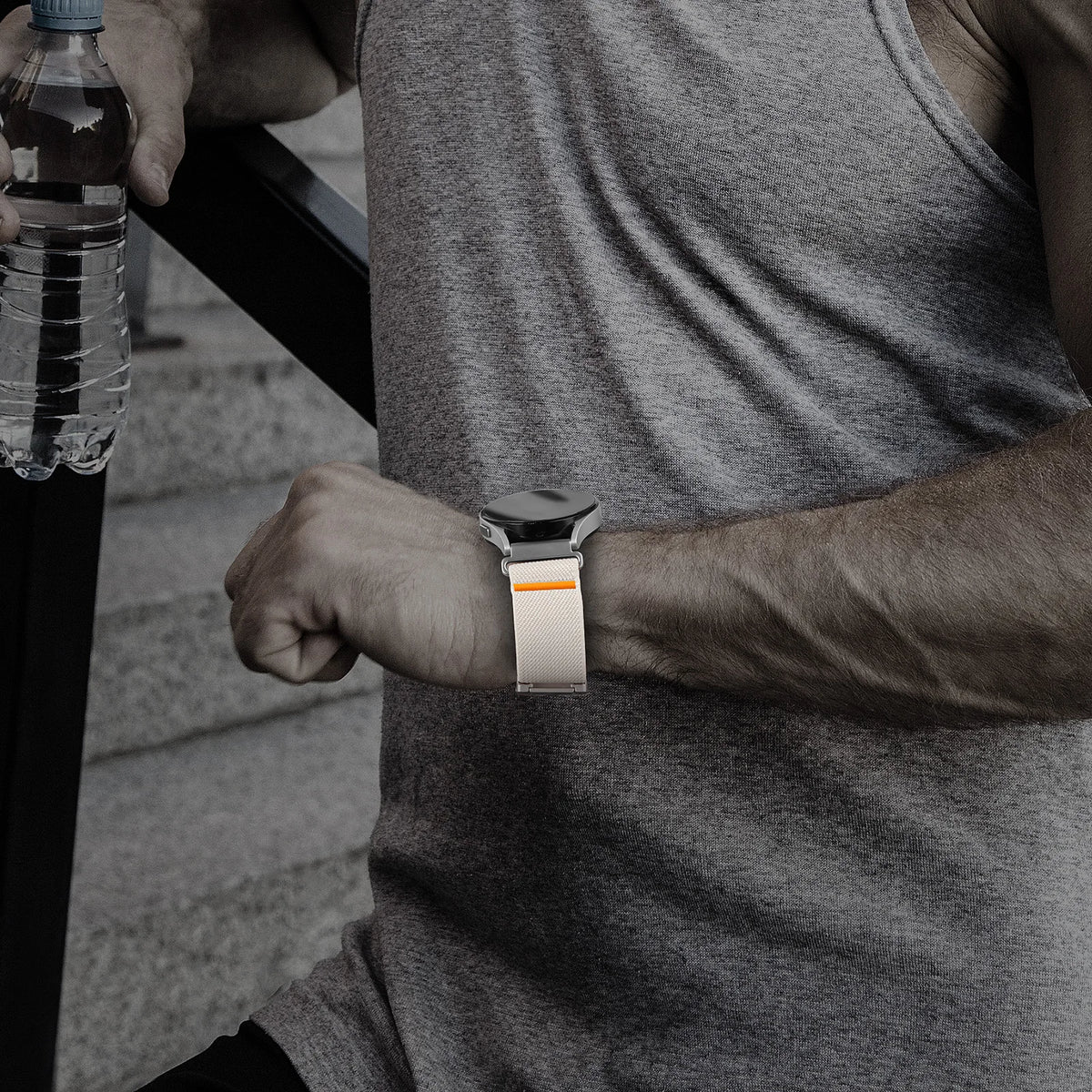 Nylon watch band worn on wrist for COROS – BandsCo Straps