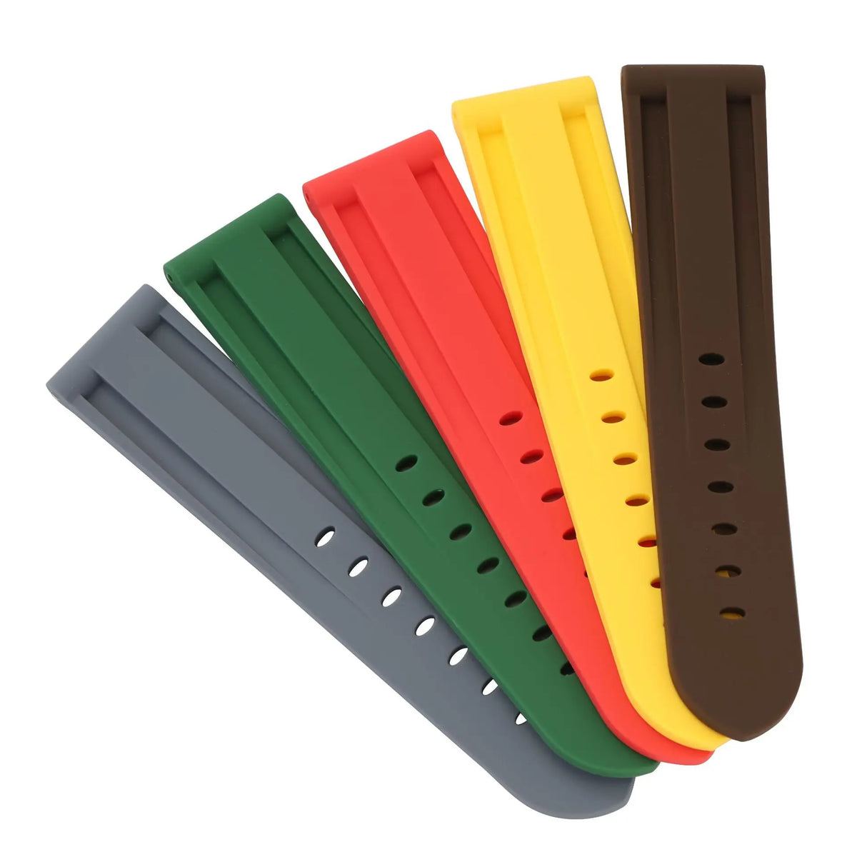 OnePlus Smartwatch Bands Silicone Sport Watch Strap Waterproof Bracelet in multiple colors including red, yellow, green, and gray.