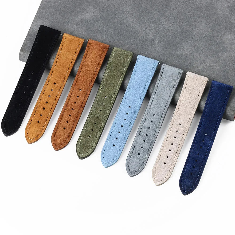 Suede leather strap color range for COROS – BandsCo Straps