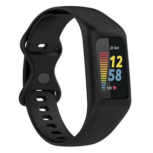 Fitbit Charge 5 and 6 Silicone Sport Band with Built-In Case