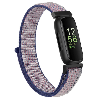 Fitbit Inspire 3 with adjustable nylon strap, comfortable sport band for everyday wear and durability.