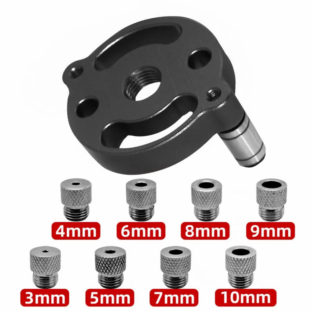Self-Centering Dowel Jig, Handheld Drill Guide with Bushings