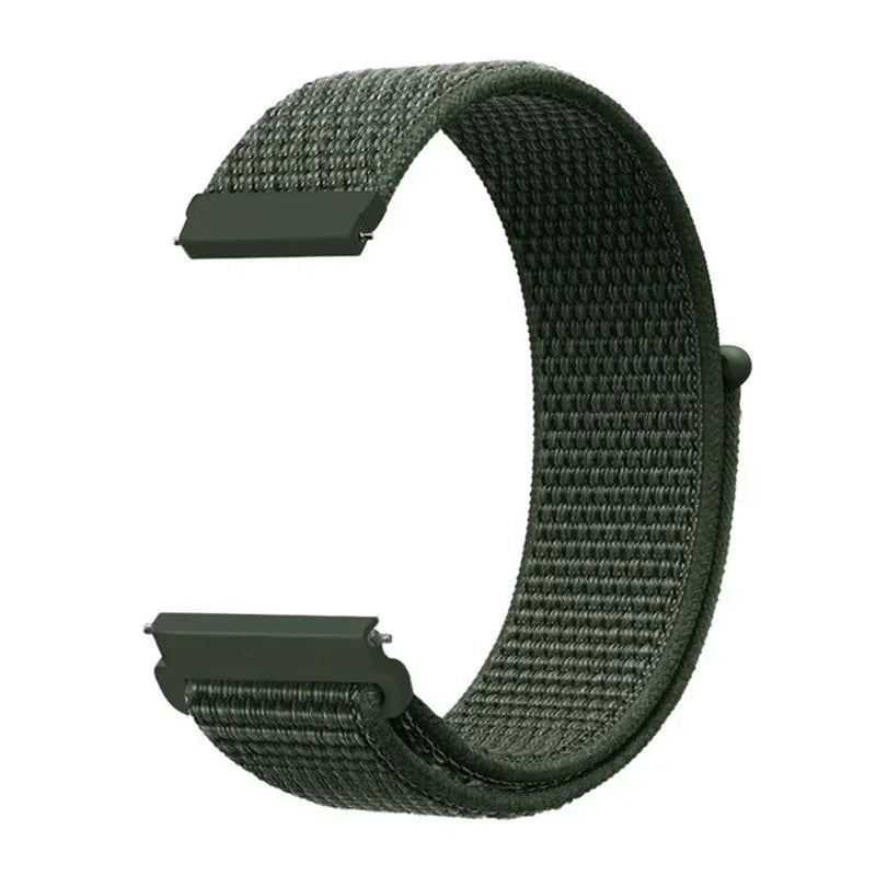 COROS Adjustable Nylon Loop Watch Band in Colors & Camo - Forest Green