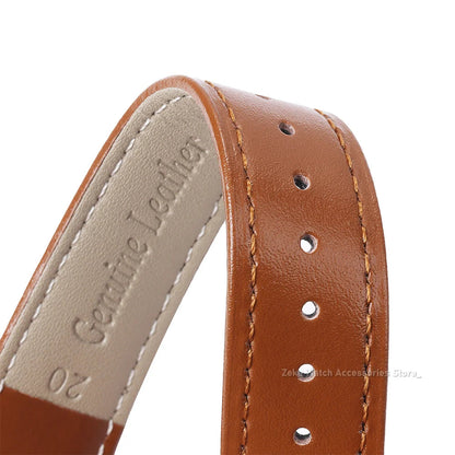 Slim Calfskin Band — stitched edge close-up